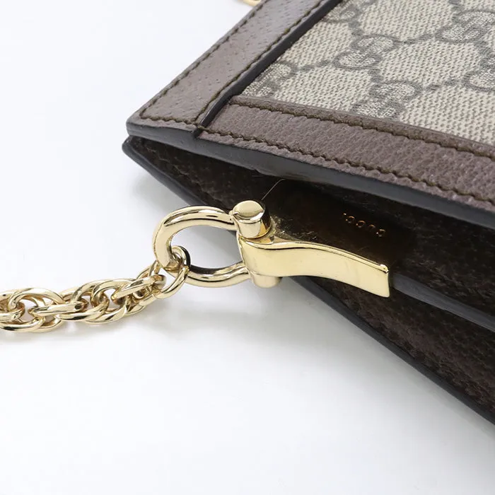 GUCCI 503877 K05NG 8745 Ofidia Chain Shoulder Bag  GG Supreme beige Women