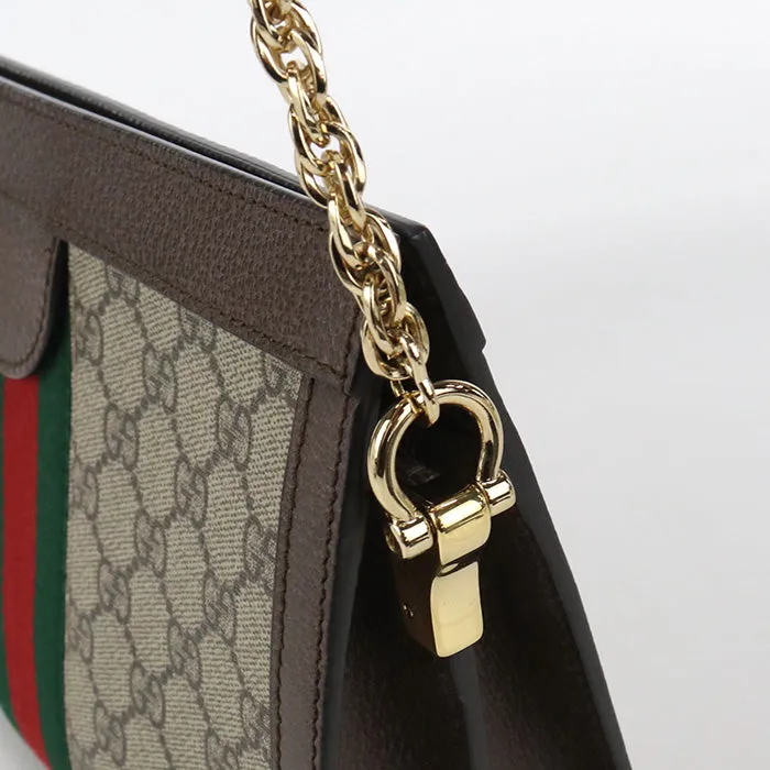 GUCCI 503877 K05NG 8745 Ofidia Chain Shoulder Bag  GG Supreme beige Women
