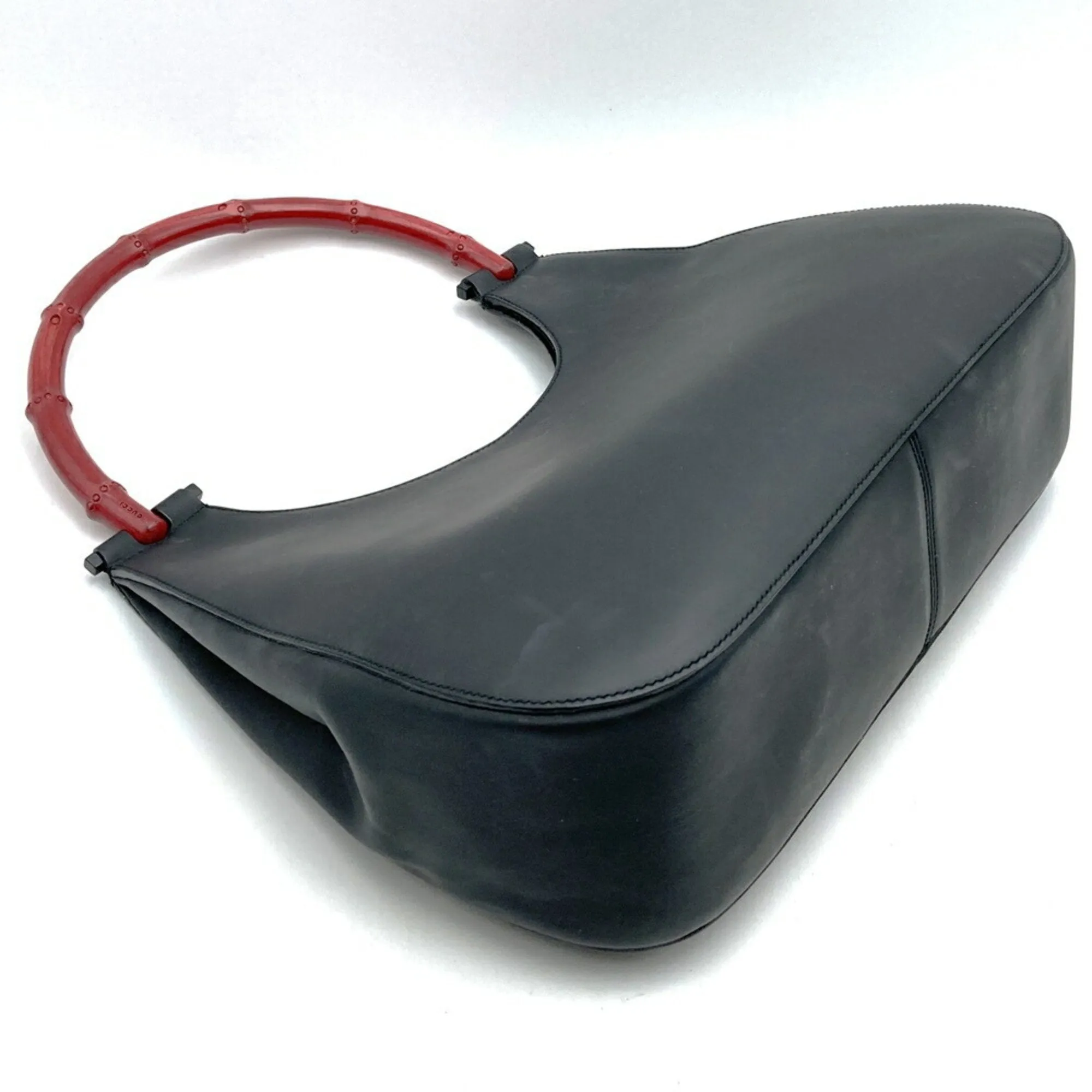 Gucci  Color Leather Bamboo Shoulder Bag (Pre-Owned)