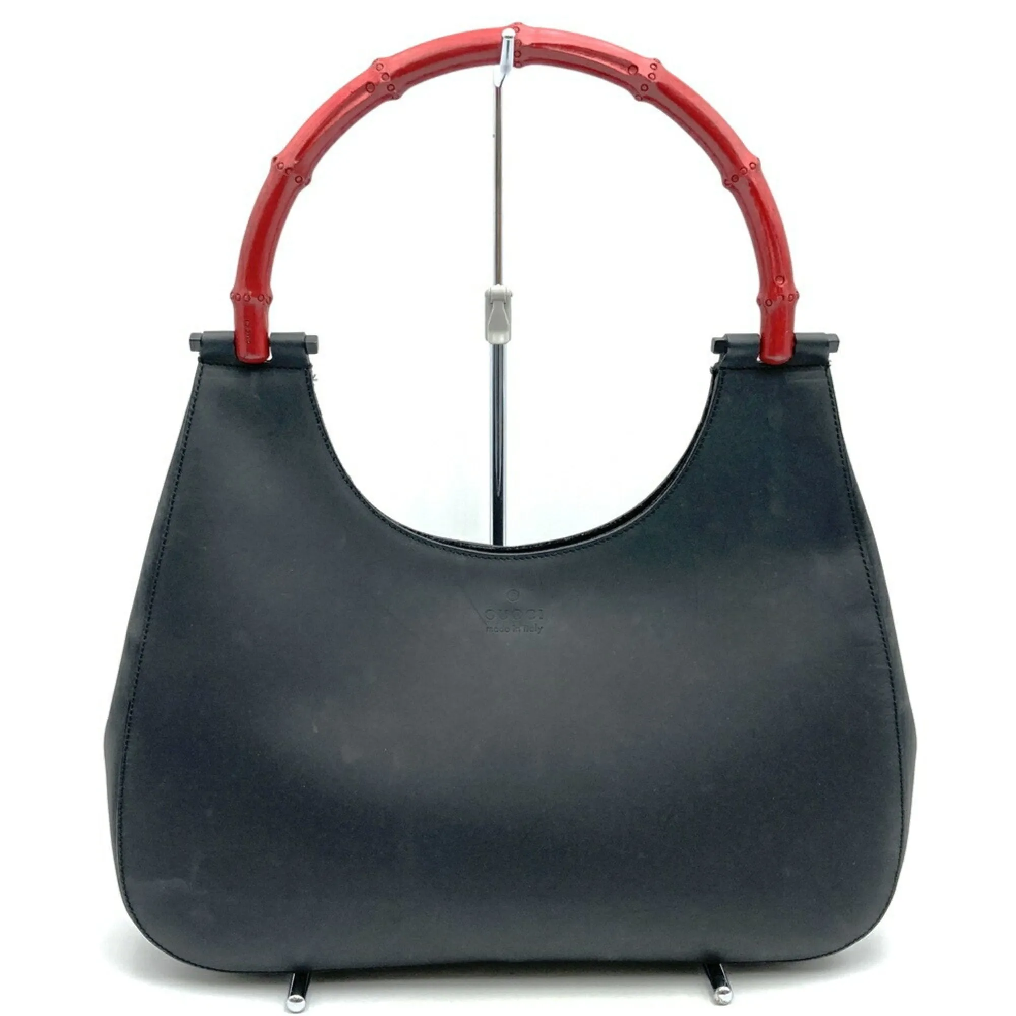 Gucci  Color Leather Bamboo Shoulder Bag (Pre-Owned)