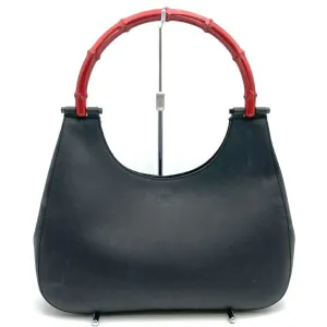 Gucci  Color Leather Bamboo Shoulder Bag (Pre-Owned)