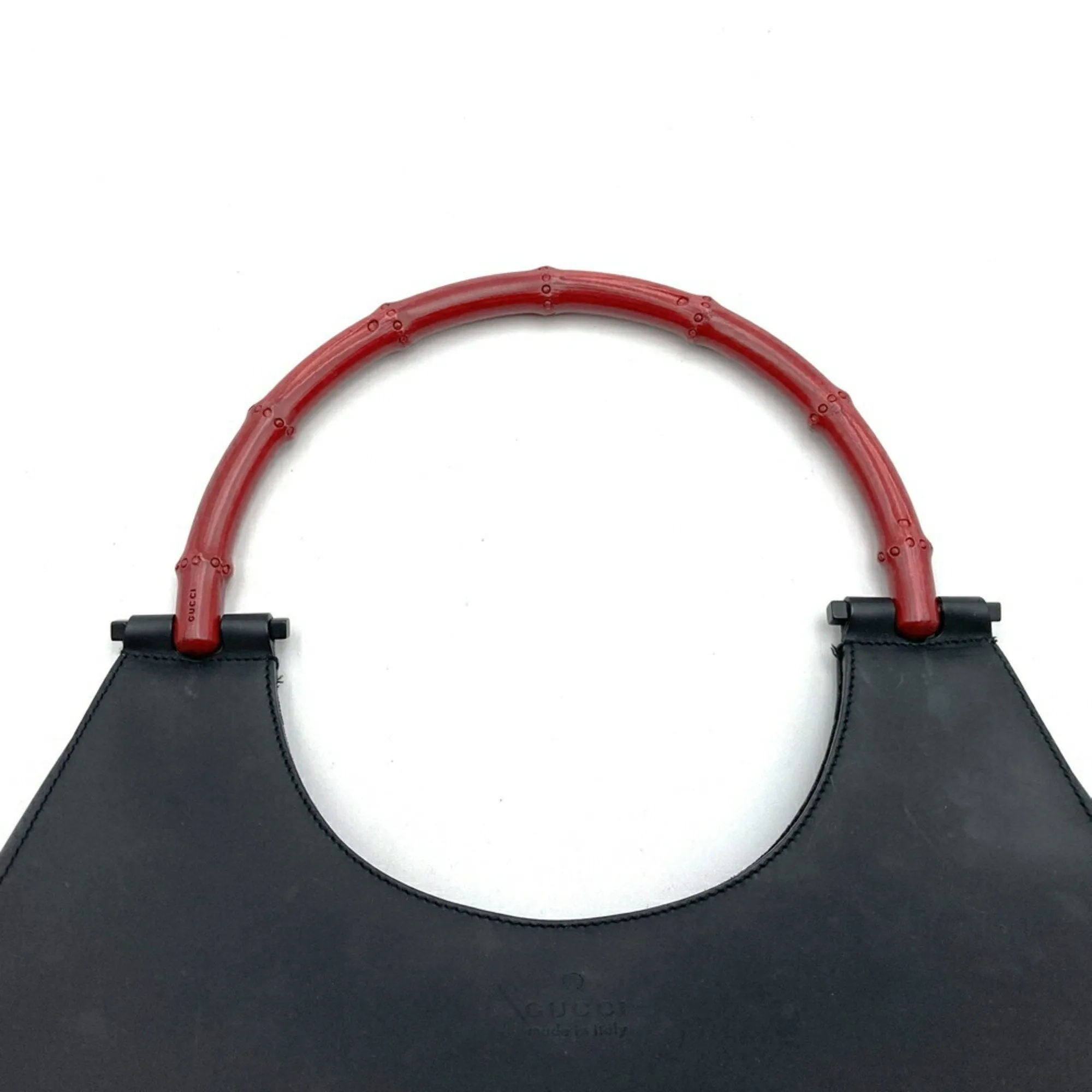 Gucci  Color Leather Bamboo Shoulder Bag (Pre-Owned)