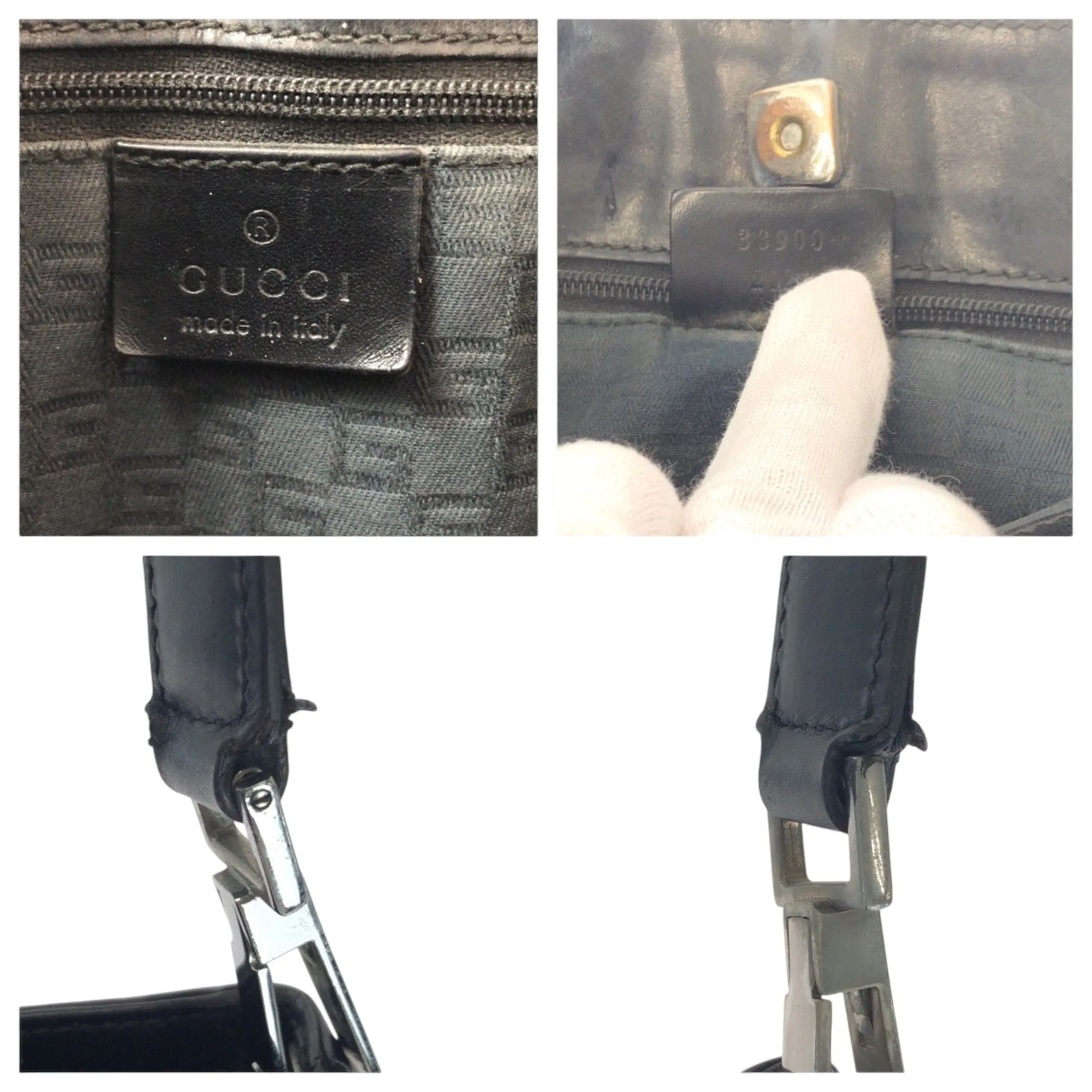 Gucci  Color Suede Leather Shoulder Bag (Pre-Owned)