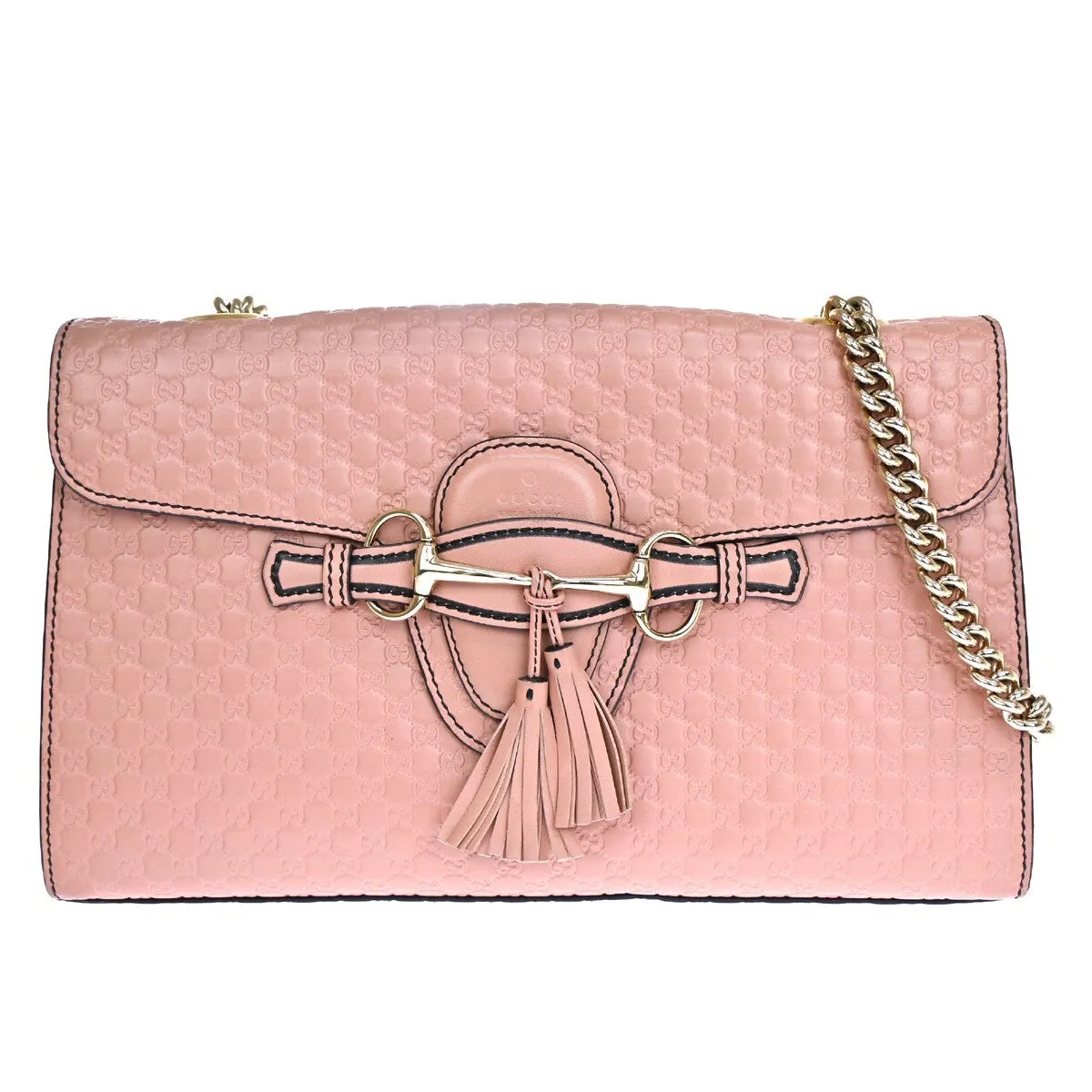 Gucci Emily Leather Shoulder Bag (Pre-Owned)
