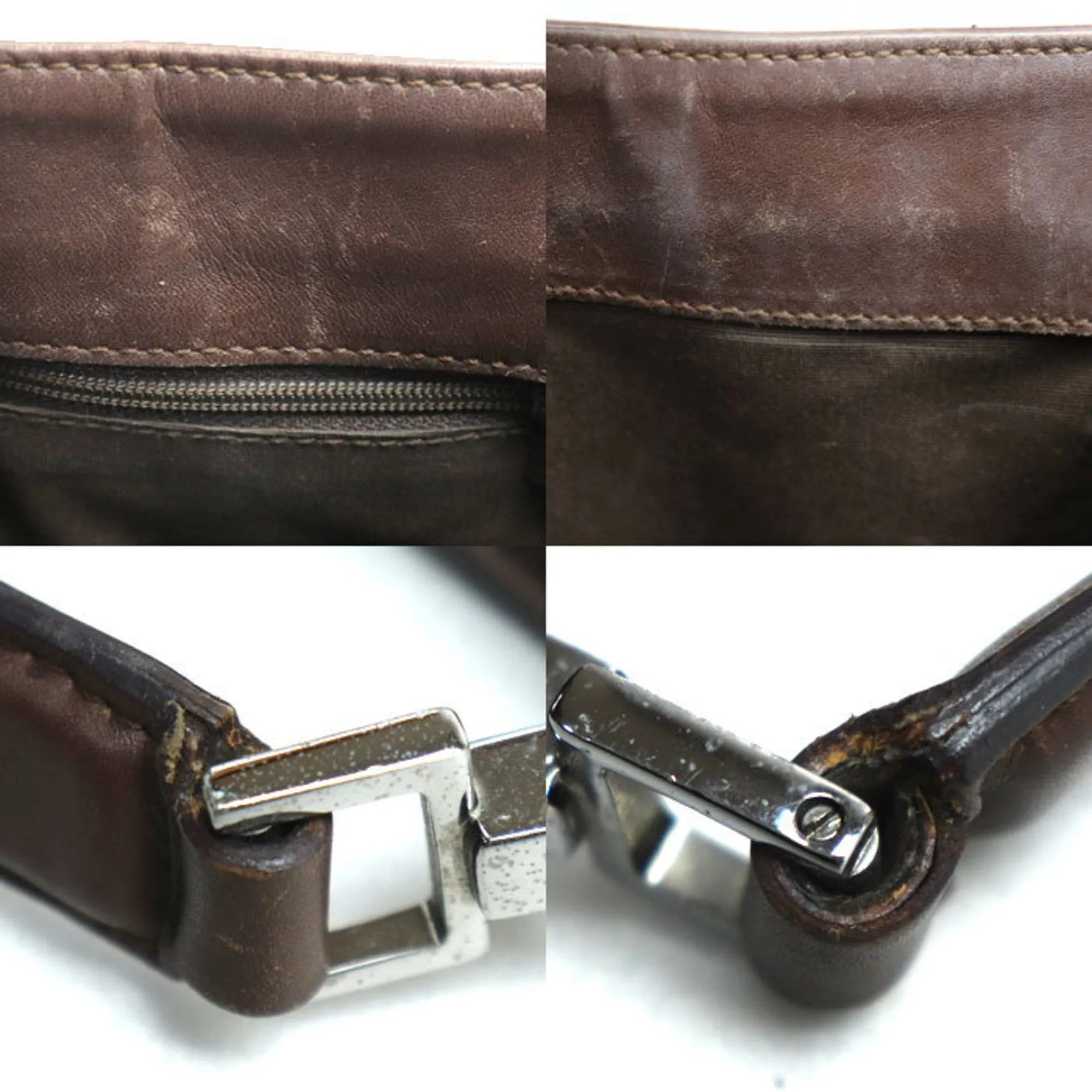 Gucci Gg Canvas Gg Canvas Leather Shoulder Bag (Pre-Owned)