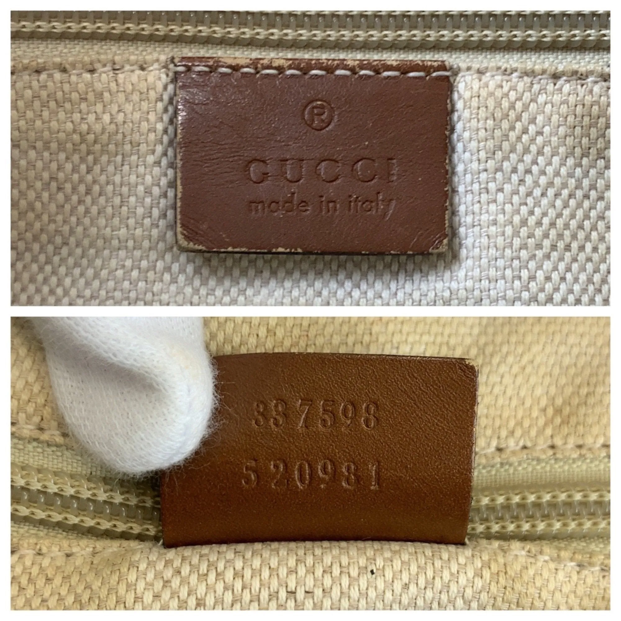 Gucci  Gg Canvas Leather Messenger Bag Shoulder Bag (Pre-Owned)