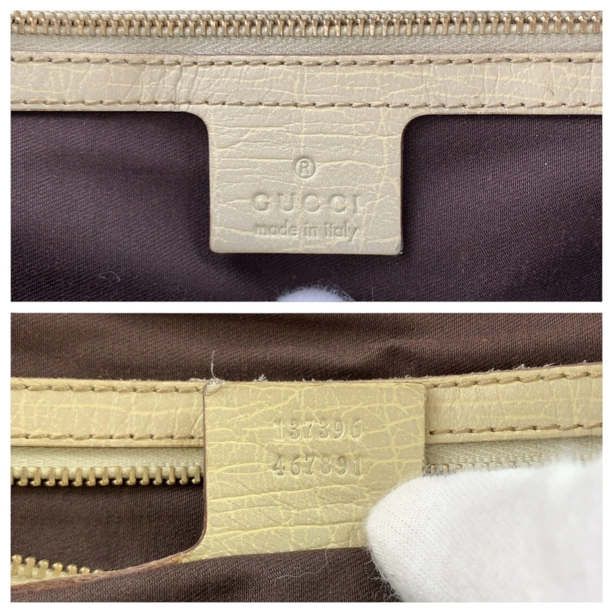 Gucci  Gg Canvas Leather Shoulder Bag Tote Bag (Pre-Owned)