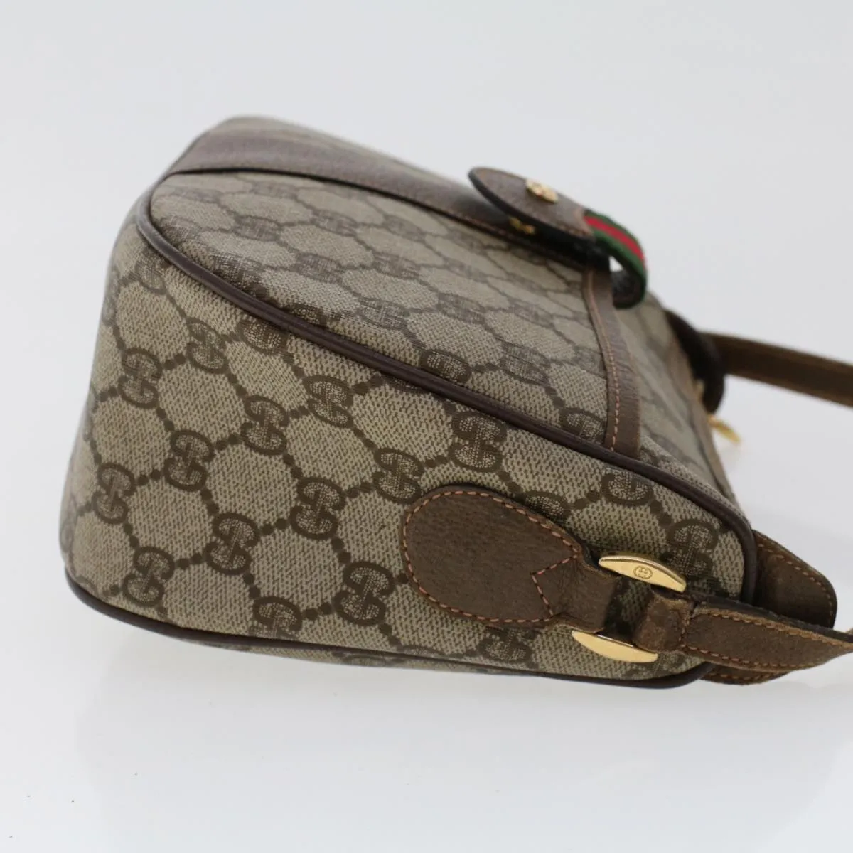 GUCCI GG Canvas Web Sherry Line Shoulder Bag Beige 0011936177  ar9950