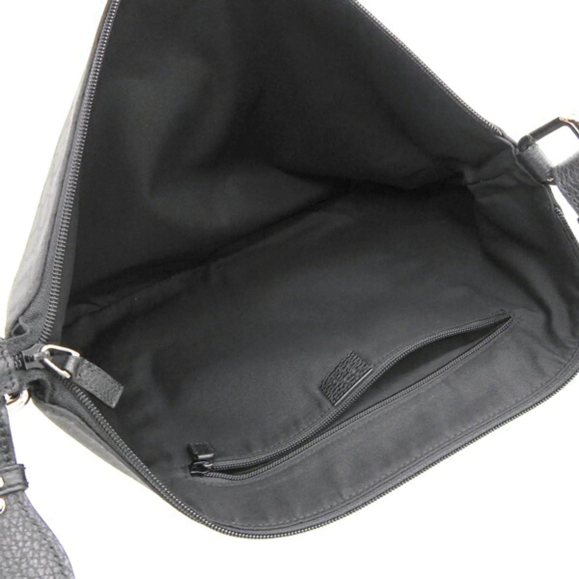 GUCCI GG Nylon Shoulder Bag 190628 Black Ladies