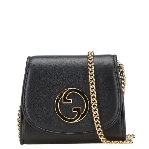 Gucci gold Leather Shoulder Bag (Pre-Owned)