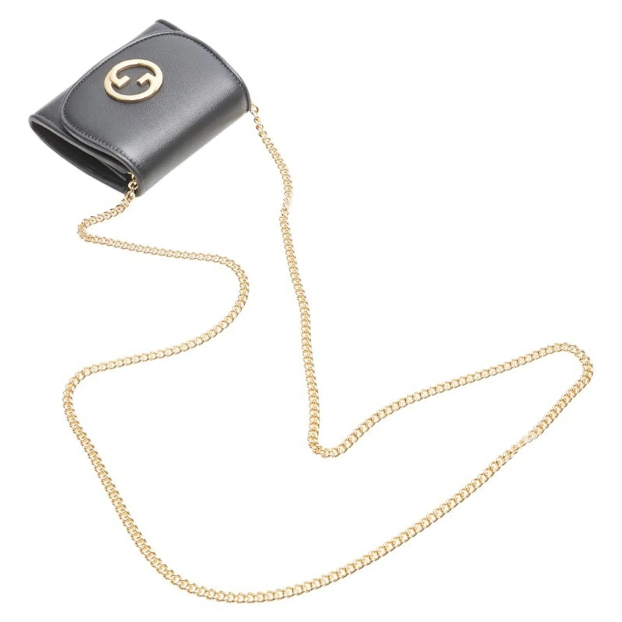Gucci gold Leather Shoulder Bag (Pre-Owned)