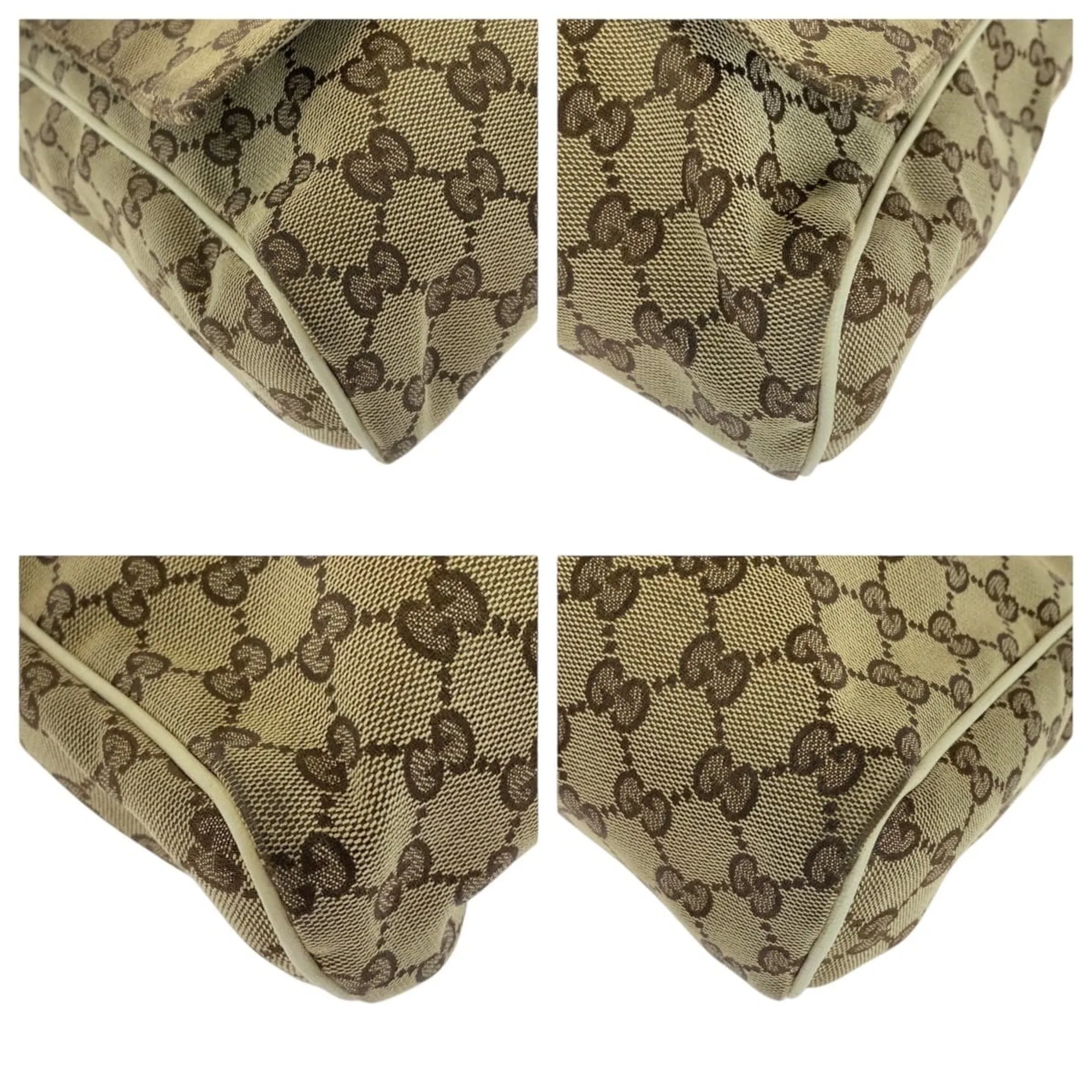 Gucci ivory Gg Canvas Messenger Bag Shoulder Bag (Pre-Owned)