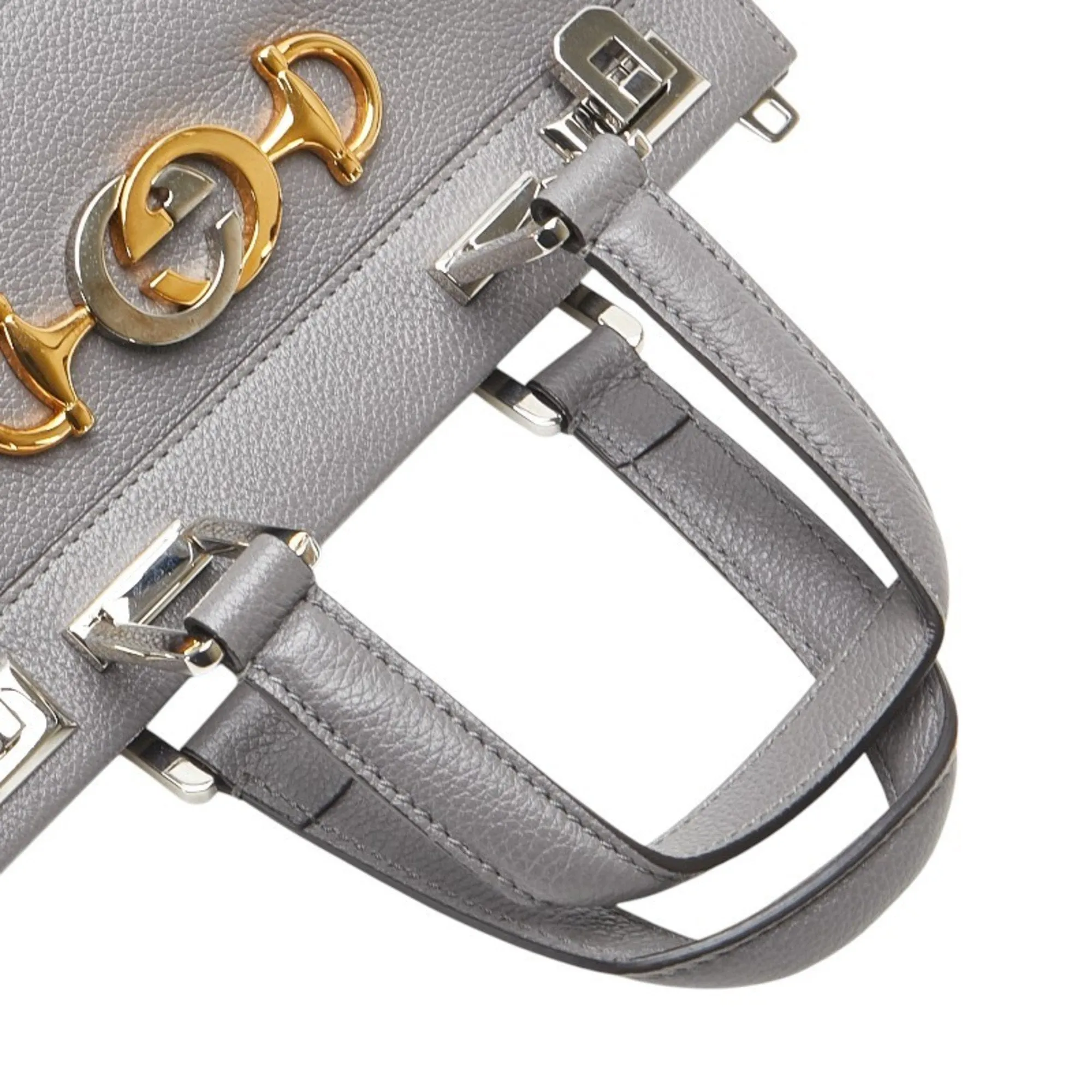 Gucci Leather Handbag Shoulder Bag (Pre-Owned)