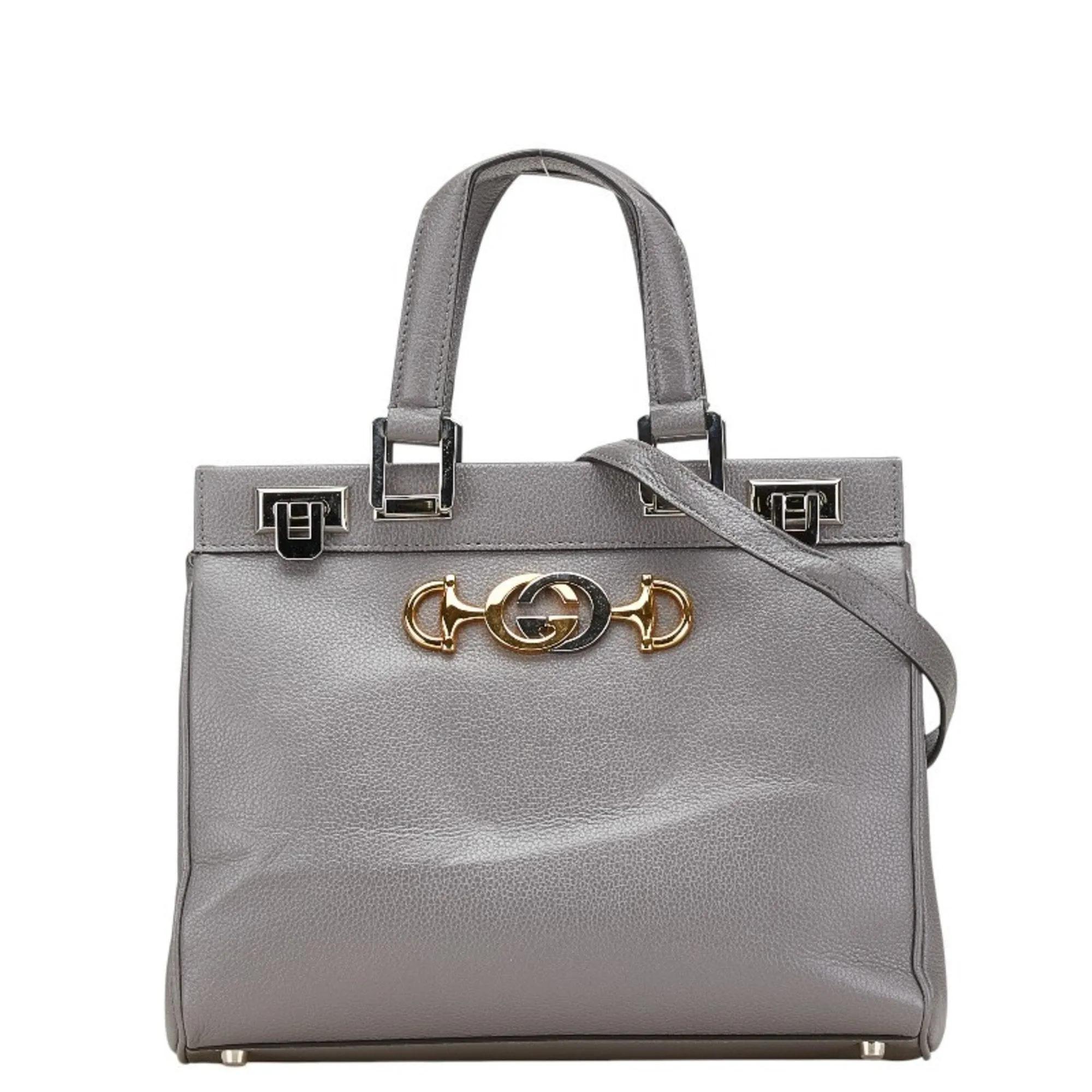 Gucci Leather Handbag Shoulder Bag (Pre-Owned)