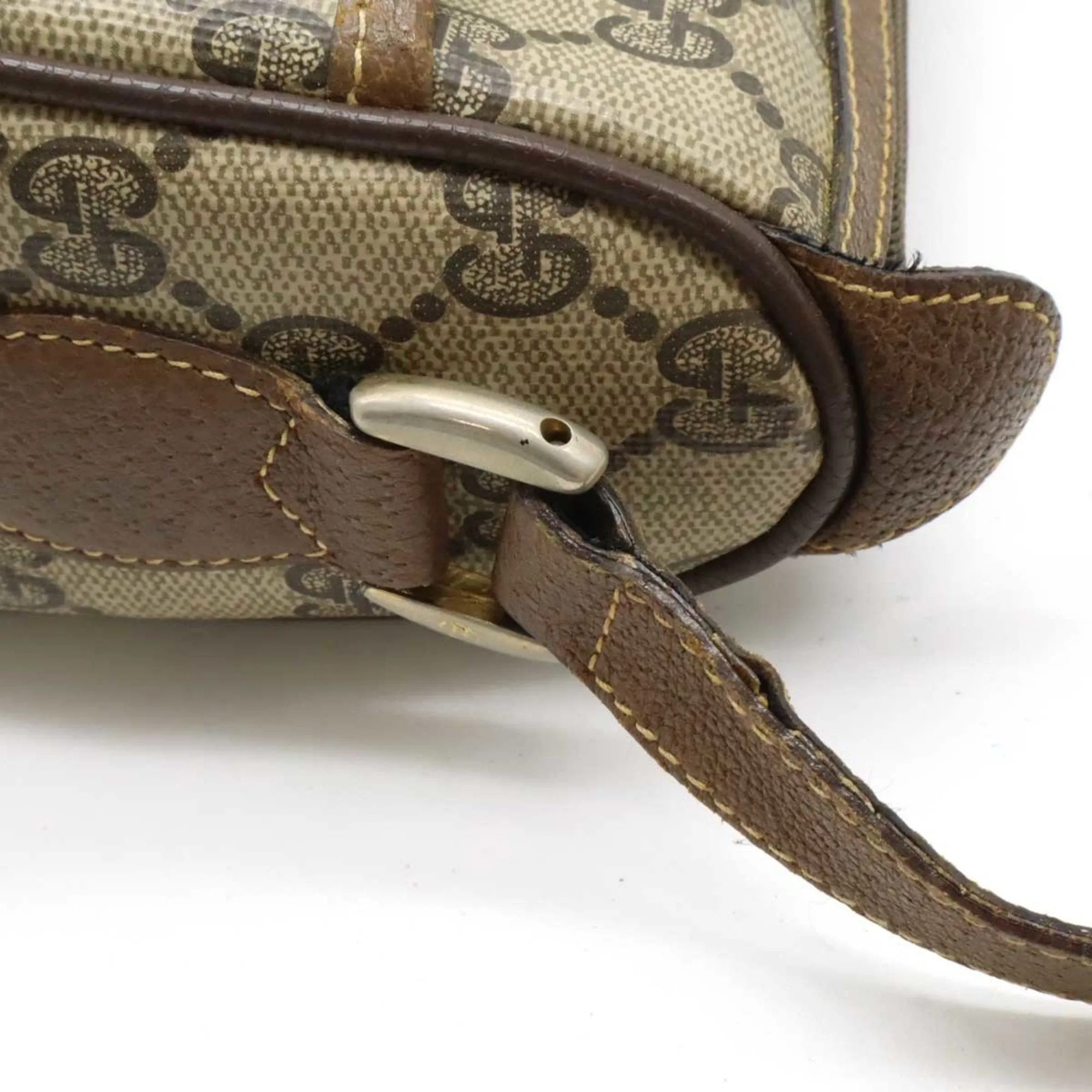 Gucci Sherry Line   Color Pvc Leather Pochette Shoulder Bag (Pre-Owned)