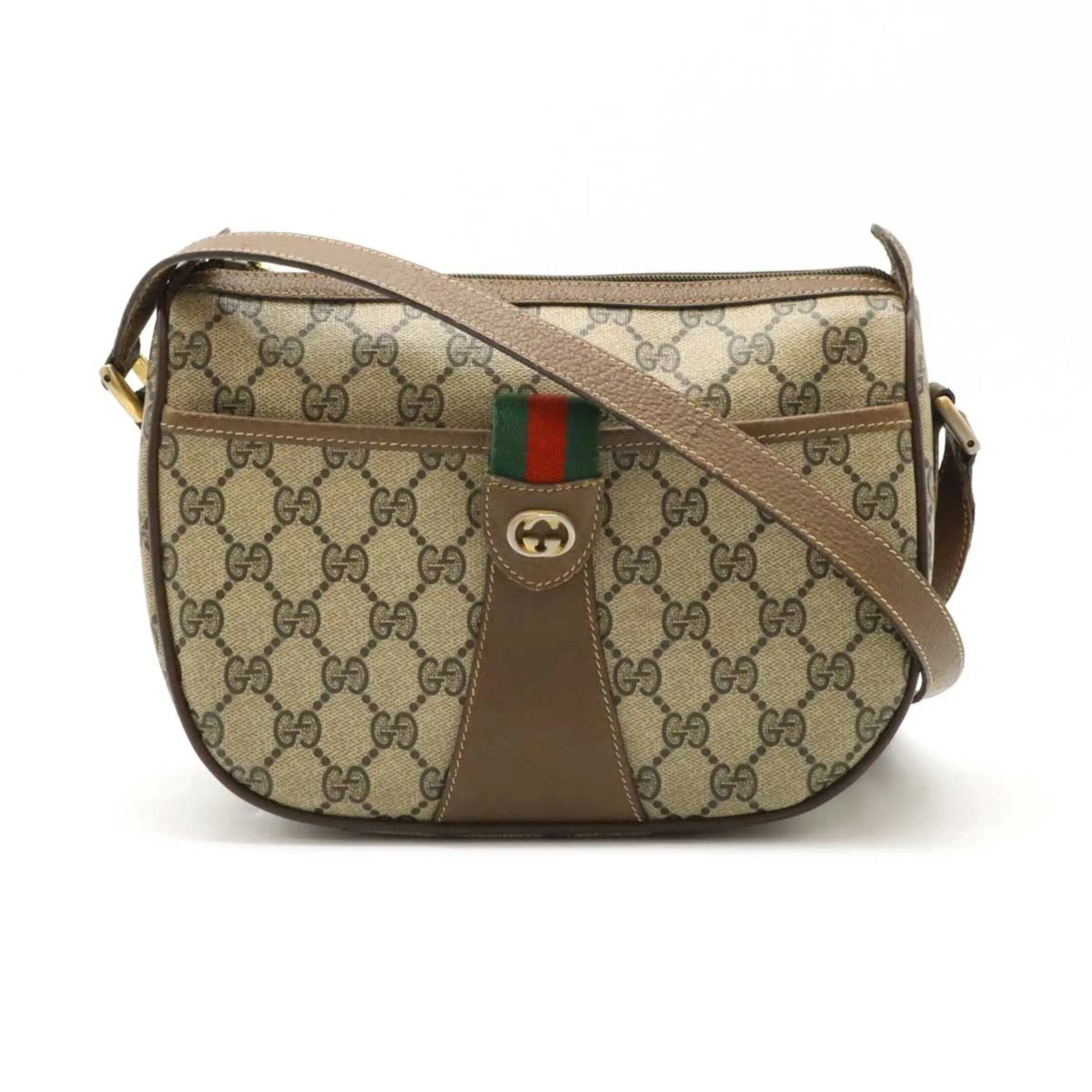 Gucci Sherry Line   Color Pvc Leather Pochette Shoulder Bag (Pre-Owned)