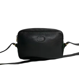 GUCCI Shoulder Bag leather black Sherry line
