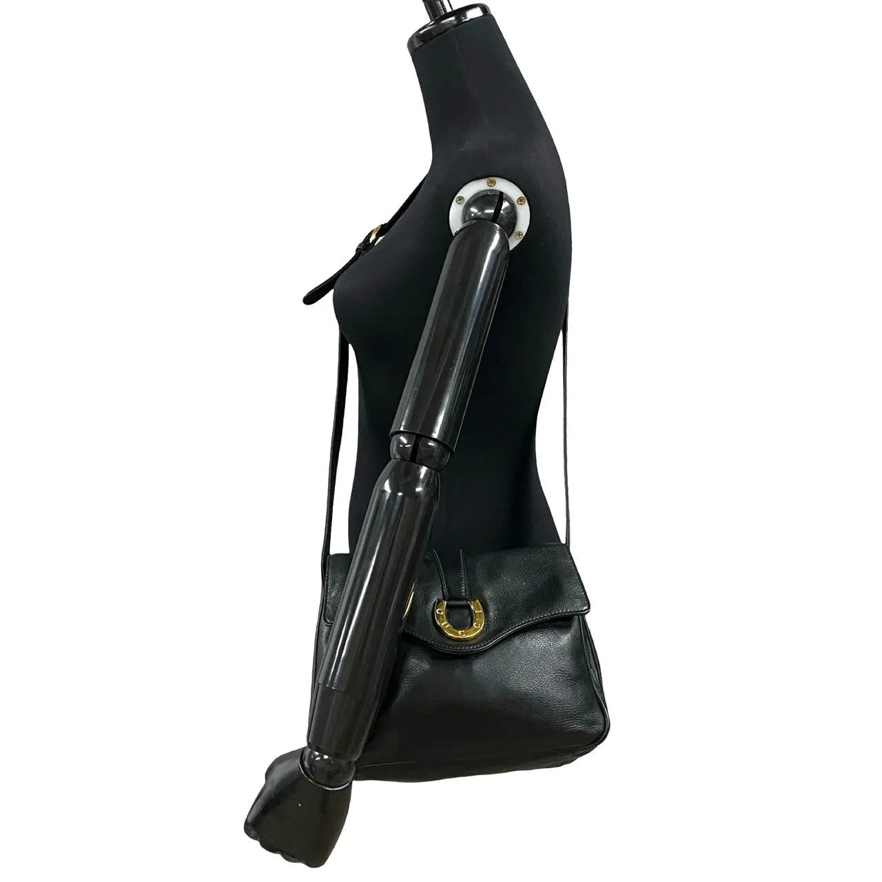 GUCCI Shoulder Bag leather black