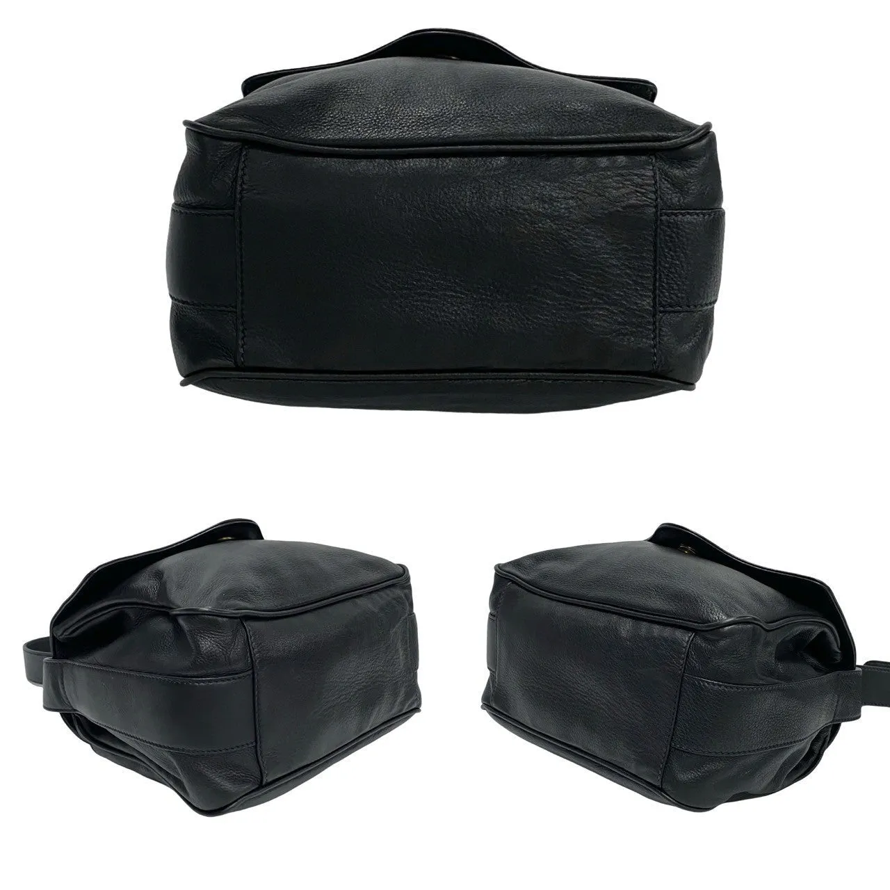GUCCI Shoulder Bag leather black