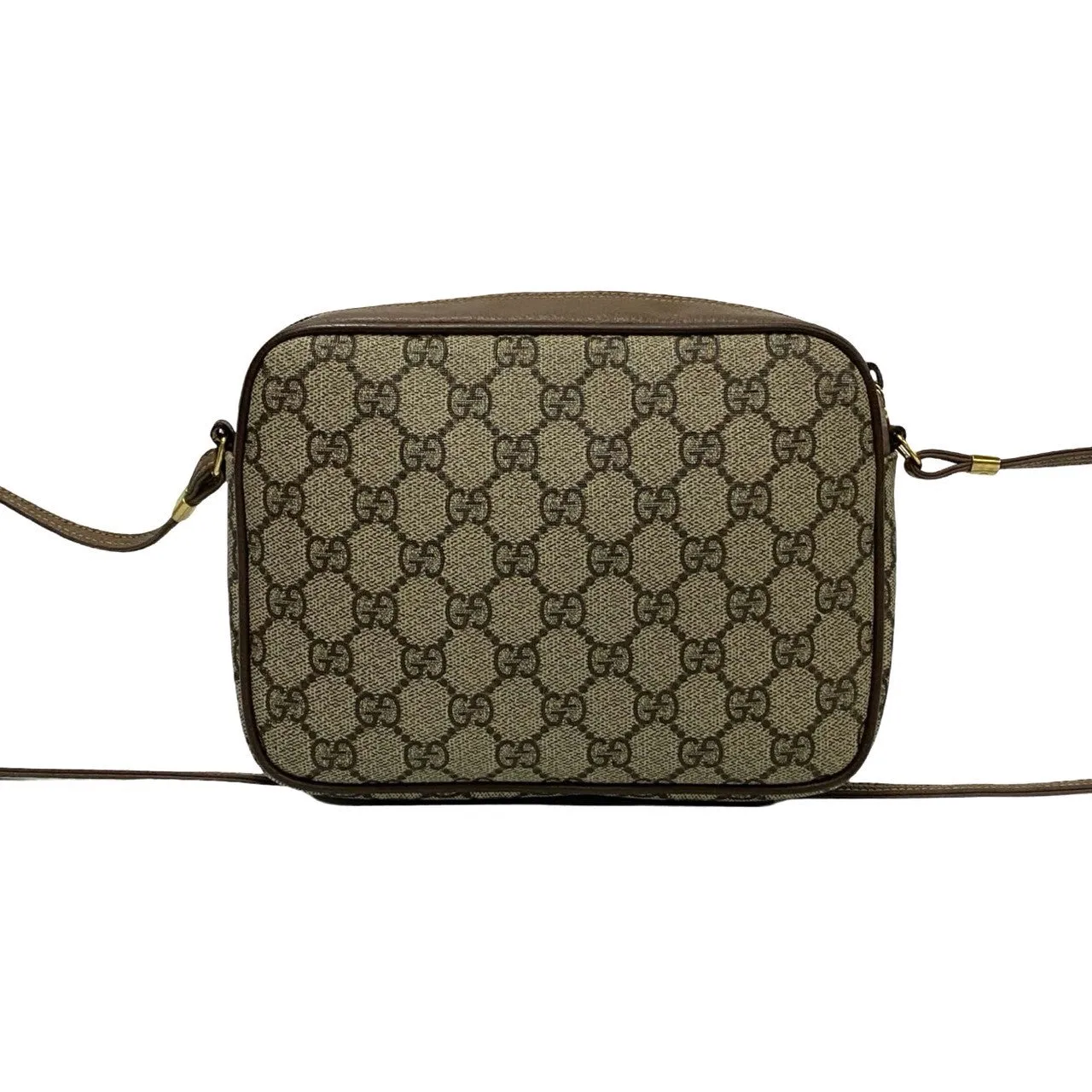 GUCCI Shoulder Bag leather Brown