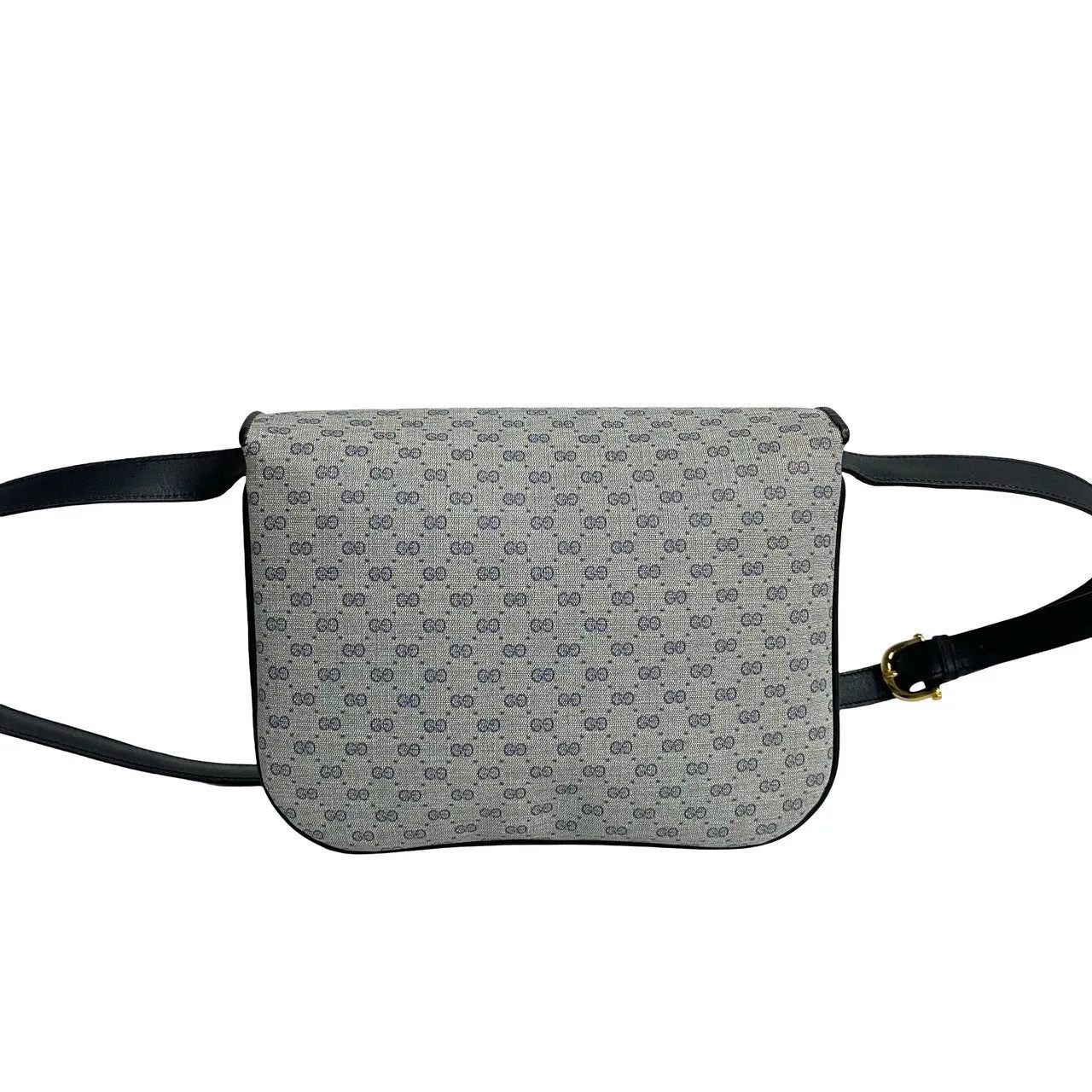 GUCCI Shoulder Bag leather Navy
