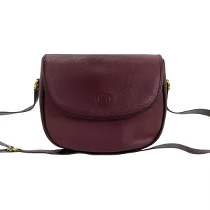 GUCCI Shoulder Bag leather purple