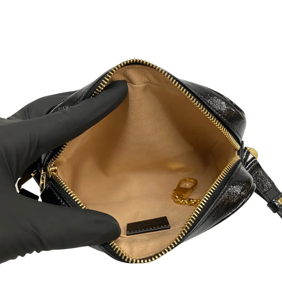 GUCCI Shoulder Bag Suede black Sherry line
