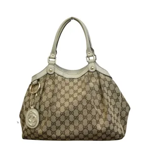 Gucci Sukey Canvas Shoulder Bag (Pre-Owned)