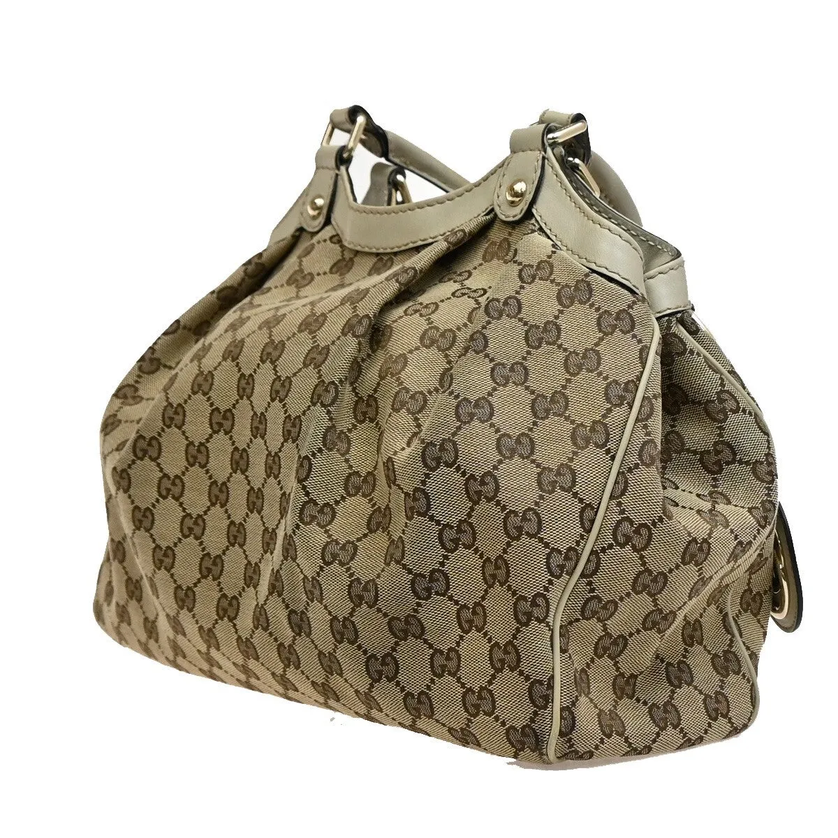 Gucci Sukey Canvas Shoulder Bag (Pre-Owned)