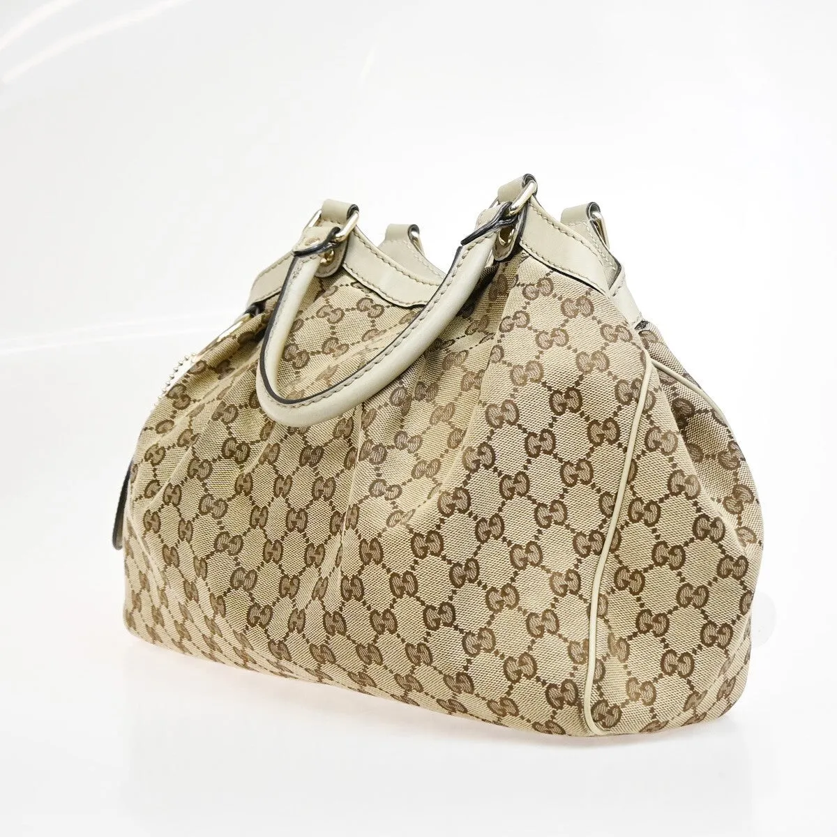 Gucci Sukey Canvas Shoulder Bag (Pre-Owned)