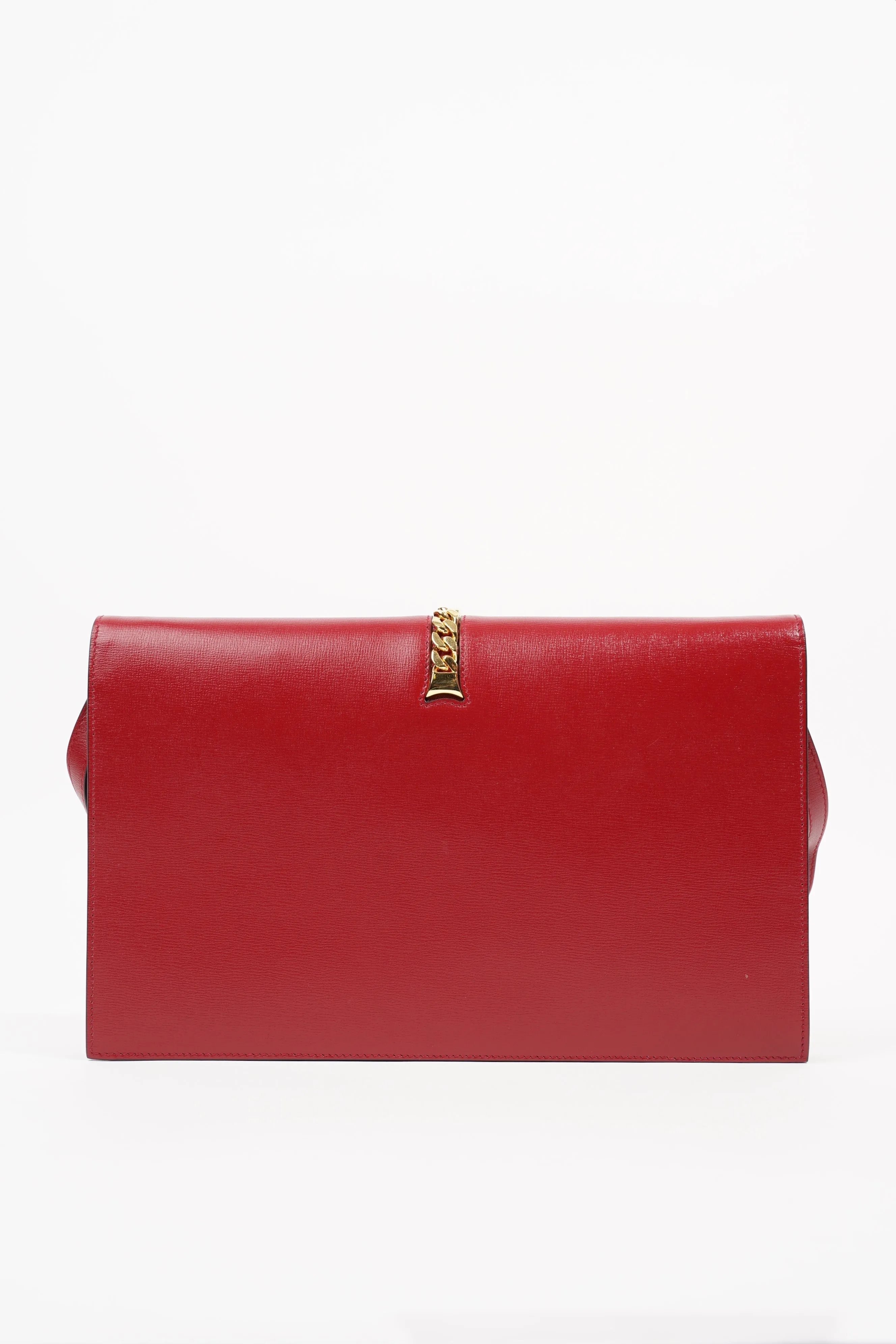 Gucci Womans Sylvie 1969 Shoulder Bag Red Medium