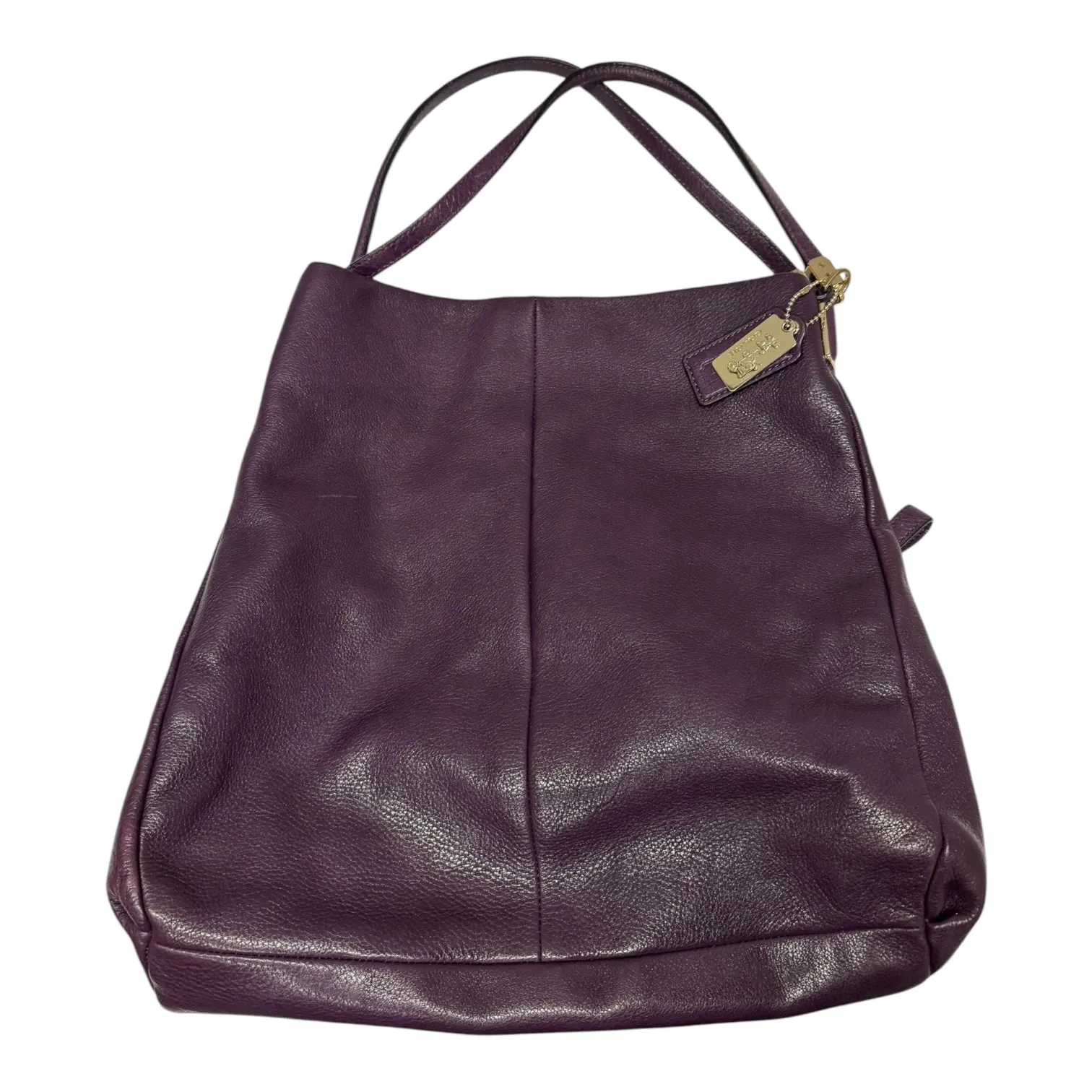 Handbag Designer By Coach In Purple, Size:Medium