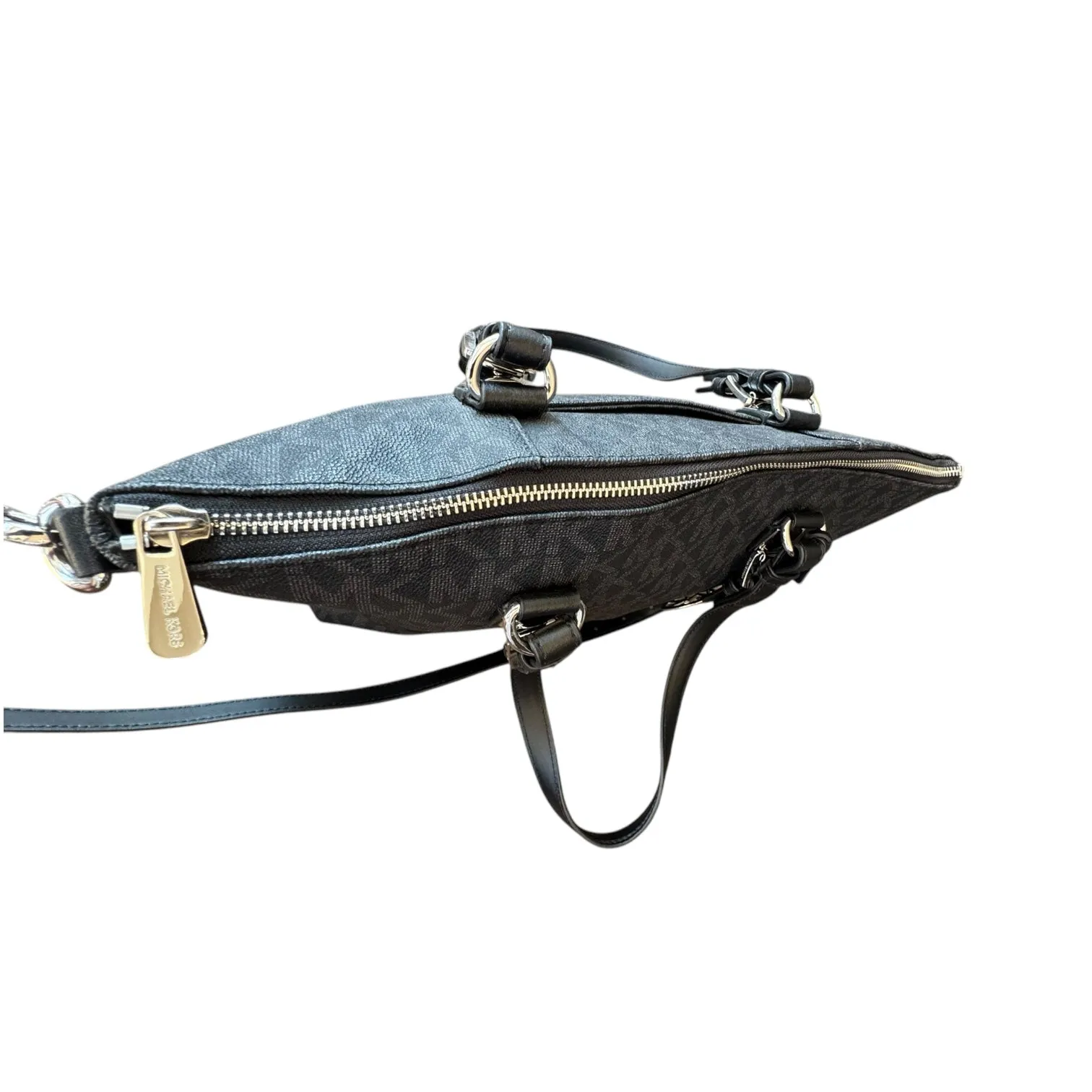 Handbag Designer By Michael Kors In Black & Grey, Size:Large