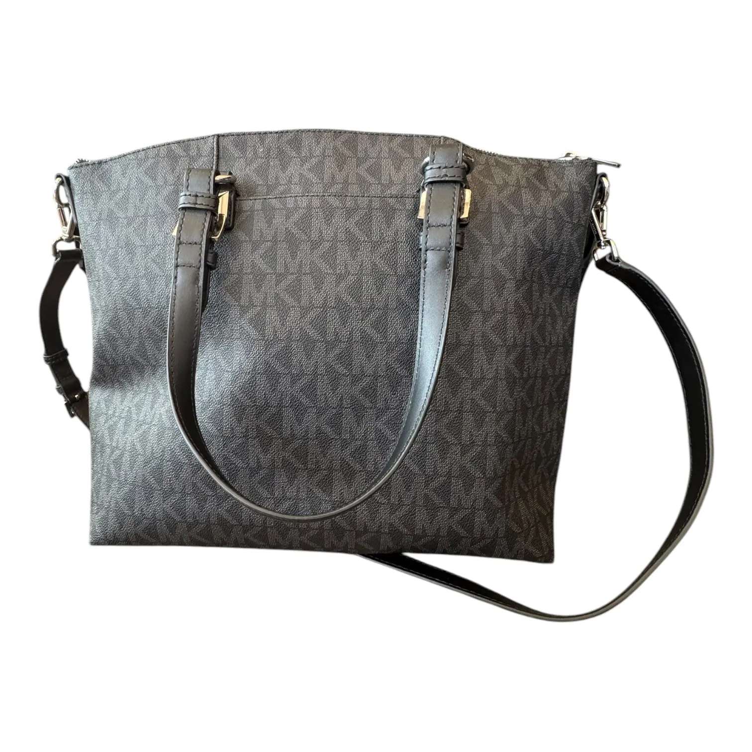 Handbag Designer By Michael Kors In Black & Grey, Size:Large
