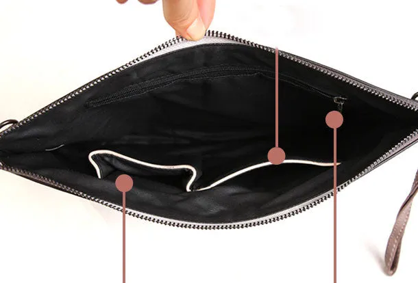 Handmade clutch bag purse crossbody leather bag purse shoulder bag for women