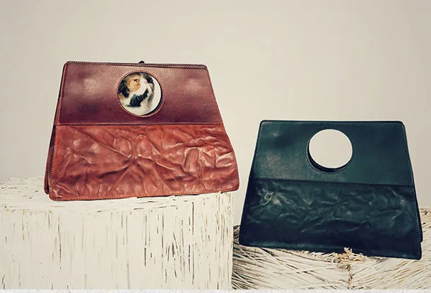 Handmade Genuine Leather Handbag Shopper Bag Crossbody Bag Shoulder Bag Purse For Women