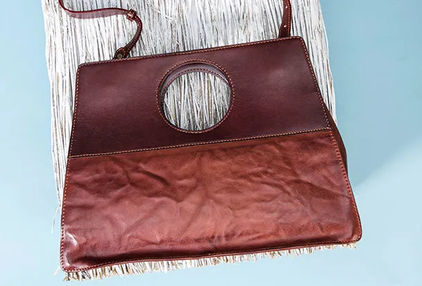 Handmade Genuine Leather Handbag Shopper Bag Crossbody Bag Shoulder Bag Purse For Women