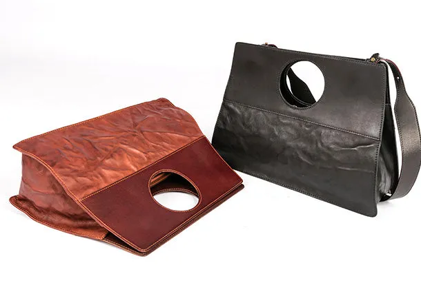 Handmade Genuine Leather Handbag Shopper Bag Crossbody Bag Shoulder Bag Purse For Women