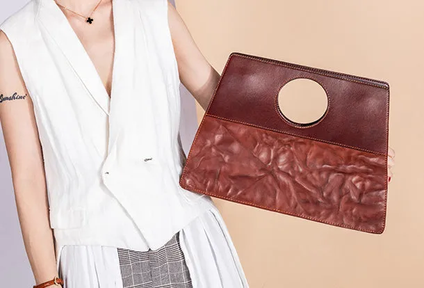 Handmade Genuine Leather Handbag Shopper Bag Crossbody Bag Shoulder Bag Purse For Women