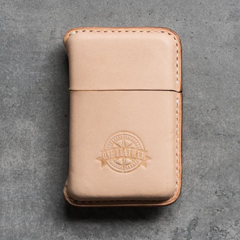 Handmade Green Leather Mens 10pcs Cigarette Holder Case Cool Cigarette Case for Men