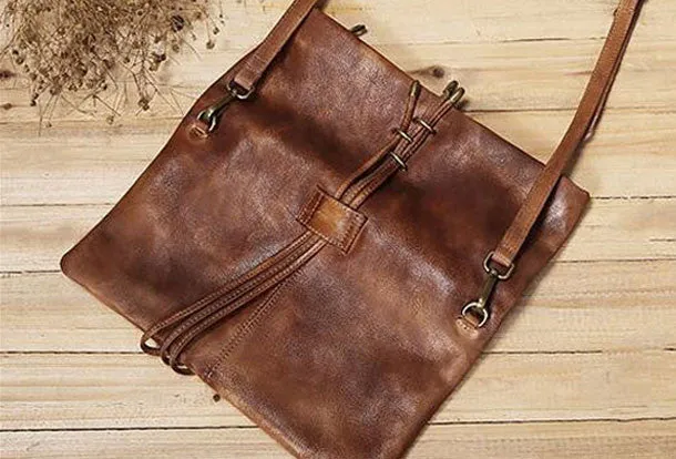 Handmade Leather clutch purse shoulder bag for women leather crossbody bag
