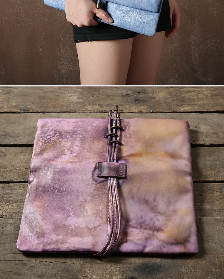 Handmade Leather clutch purse shoulder bag for women leather crossbody bag
