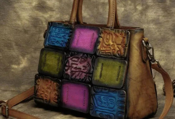 Handmade Leather crossbody purse shoulder bag for women leather messenger bag