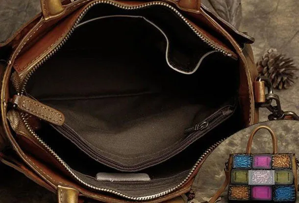 Handmade Leather crossbody purse shoulder bag for women leather messenger bag