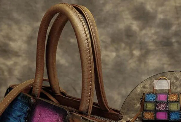 Handmade Leather crossbody purse shoulder bag for women leather messenger bag