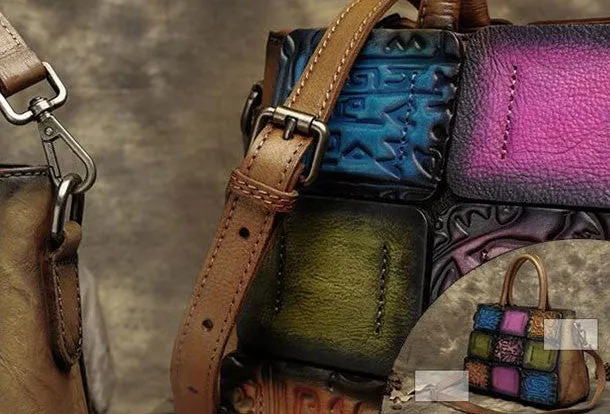 Handmade Leather crossbody purse shoulder bag for women leather messenger bag