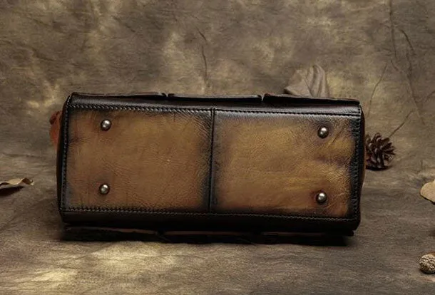 Handmade Leather crossbody purse shoulder bag for women leather messenger bag