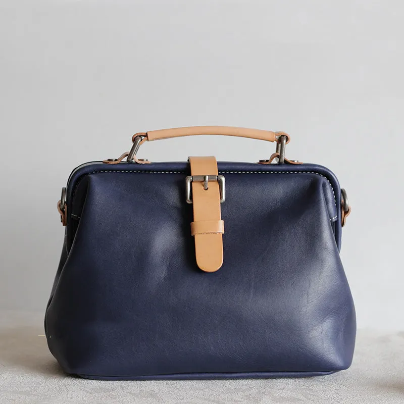 Handmade Leather doctor bags for women leather shoulder doctor bag crossbody bag