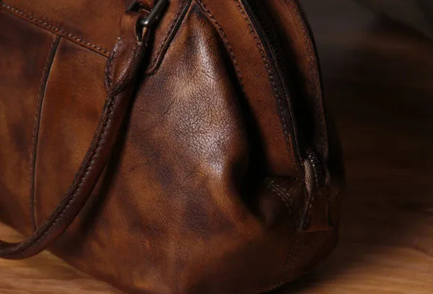 Handmade Leather handbag purse shoulder bag for women leather shopper bag