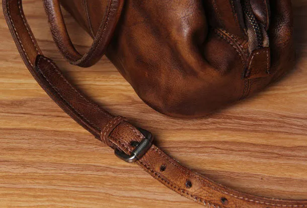Handmade Leather handbag purse shoulder bag for women leather shopper bag